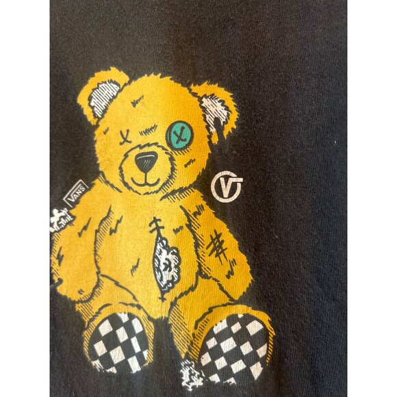 Vans Black T-Shirt With Graphic Teddy Bear Print - Picture 2 of 7